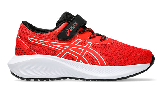 ASICS PRE EXCITE 10PS VELCRO - FIERY RED WHITE