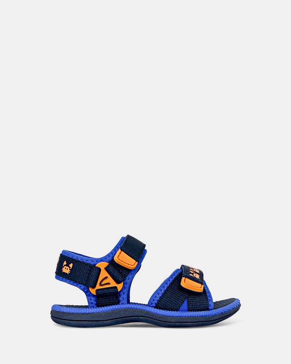 CLARKS FINN - BLUE ORANGE