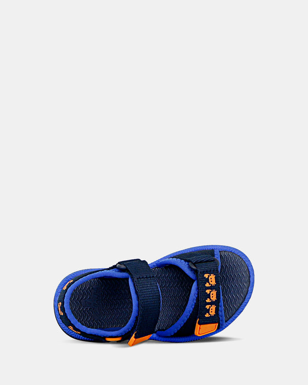 CLARKS FINN - BLUE ORANGE