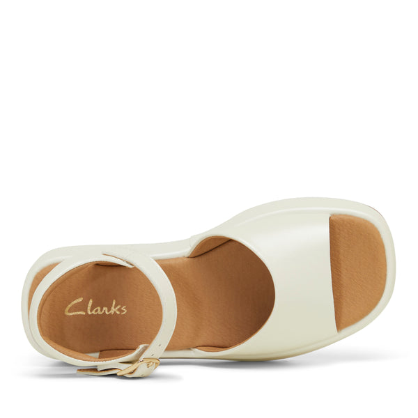 CLARKS LILY - WHITE PEARL