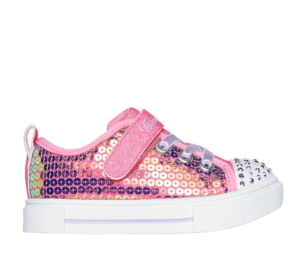 SKECHERS TWINKLE SPARKS SEQUIN PARTY INFANT - PINK MULTI