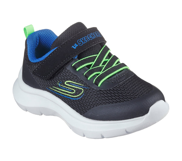 SKECHERS SKECH FAST BRISK BUDDIES - BLACK BLUE LIME