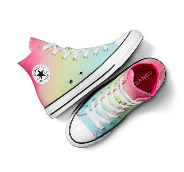 CONVERSE KID CT HYPER BRIGHTS - TRIPLE CYAN CHAOS FUSCHIA SLIME