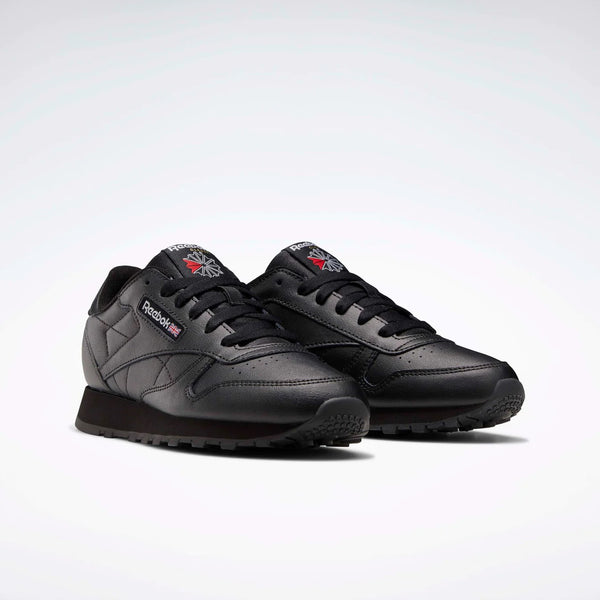 REEBOK CLASSIC LEATHER YOUTH LACE - BLACK