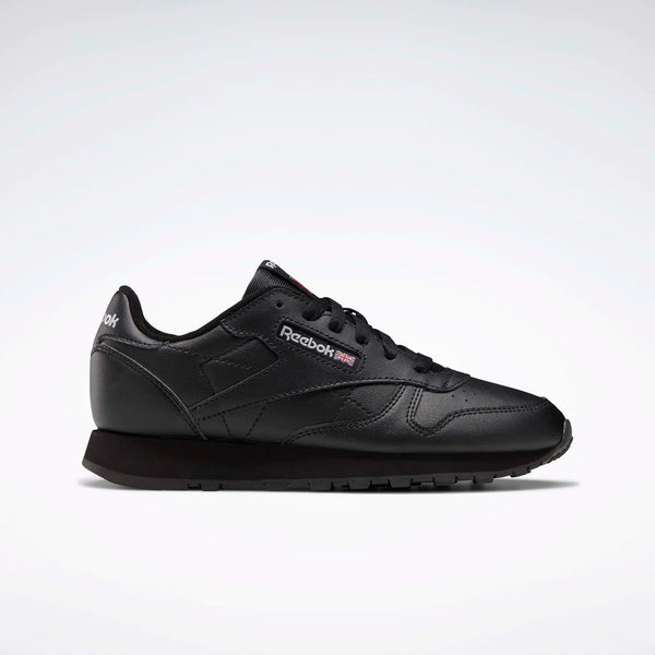 REEBOK CLASSIC LEATHER YOUTH LACE - BLACK