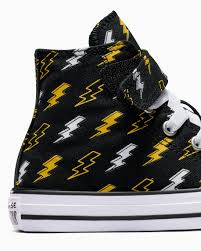 CONVERSE KID CT ELECTRIC BOLT HI - BLACK GOLDEN WREN GHOST TOWN