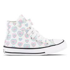 CONVERSE KIDS CT HEART EASY ON - WHITE PINK