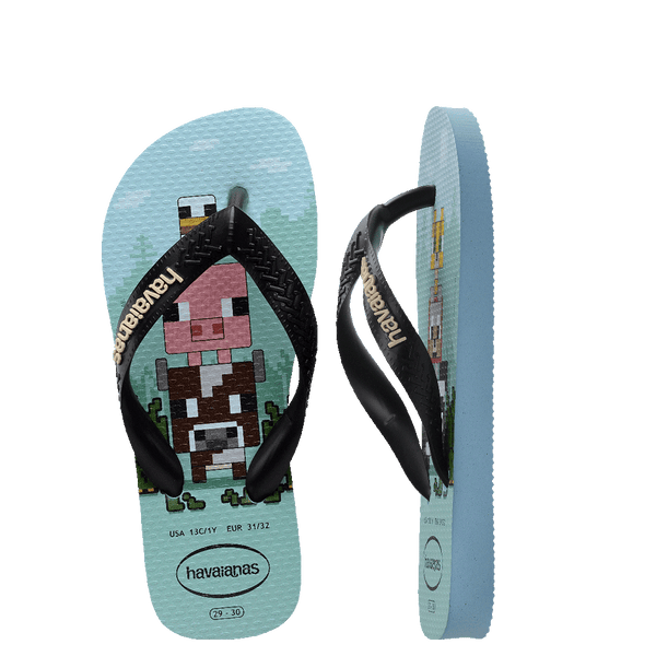 HAVAIANAS KIDS TOP MINECRAFT - LAVENDAR BLUE