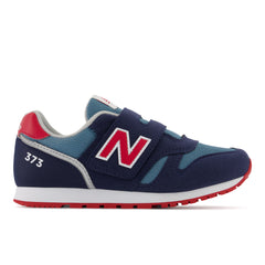 NEW BALANCE YZ373 YOUTH VELCRO - NAVY RED